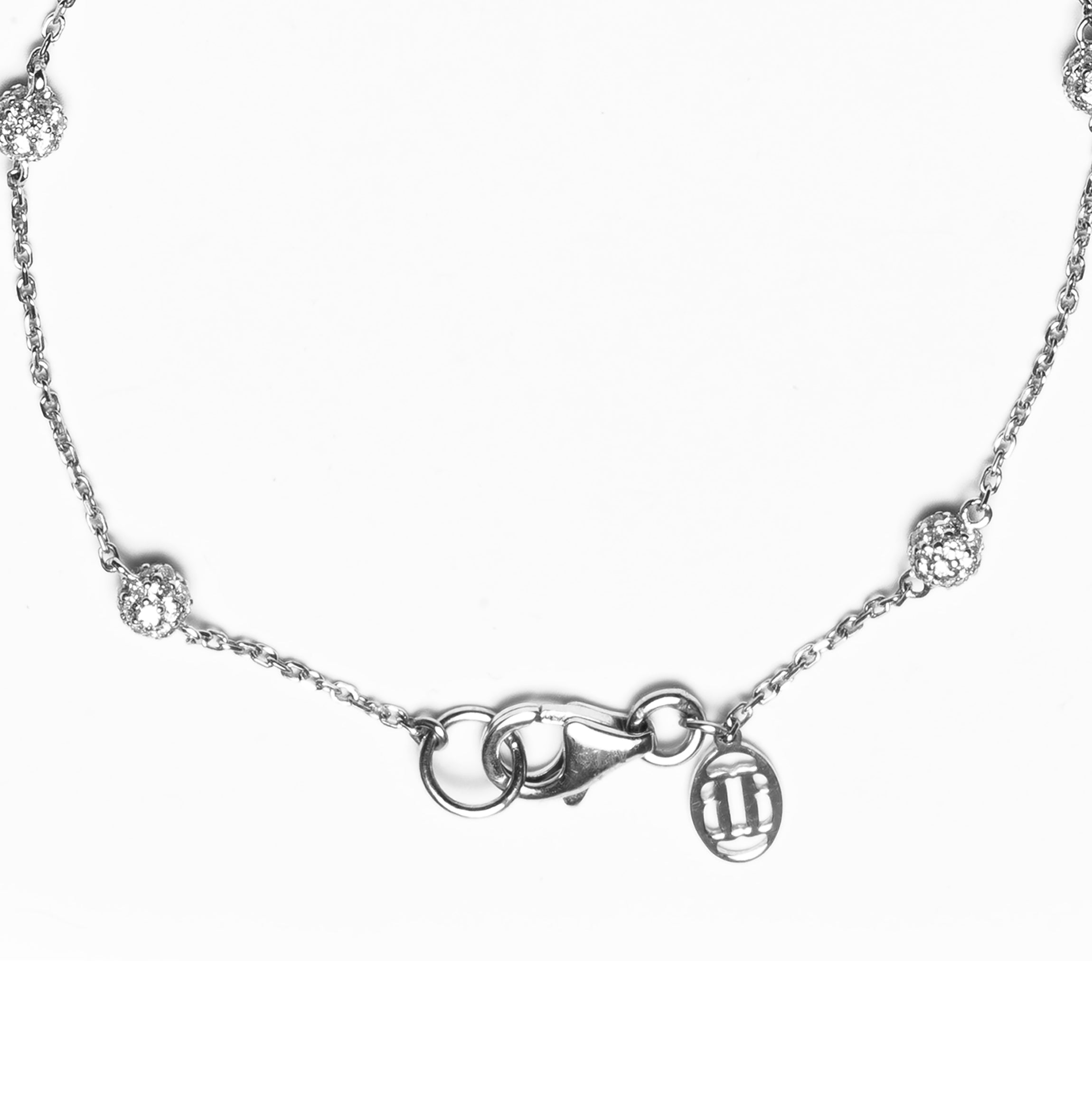 Hand Chain Cosmos White Gold, Fully Paved