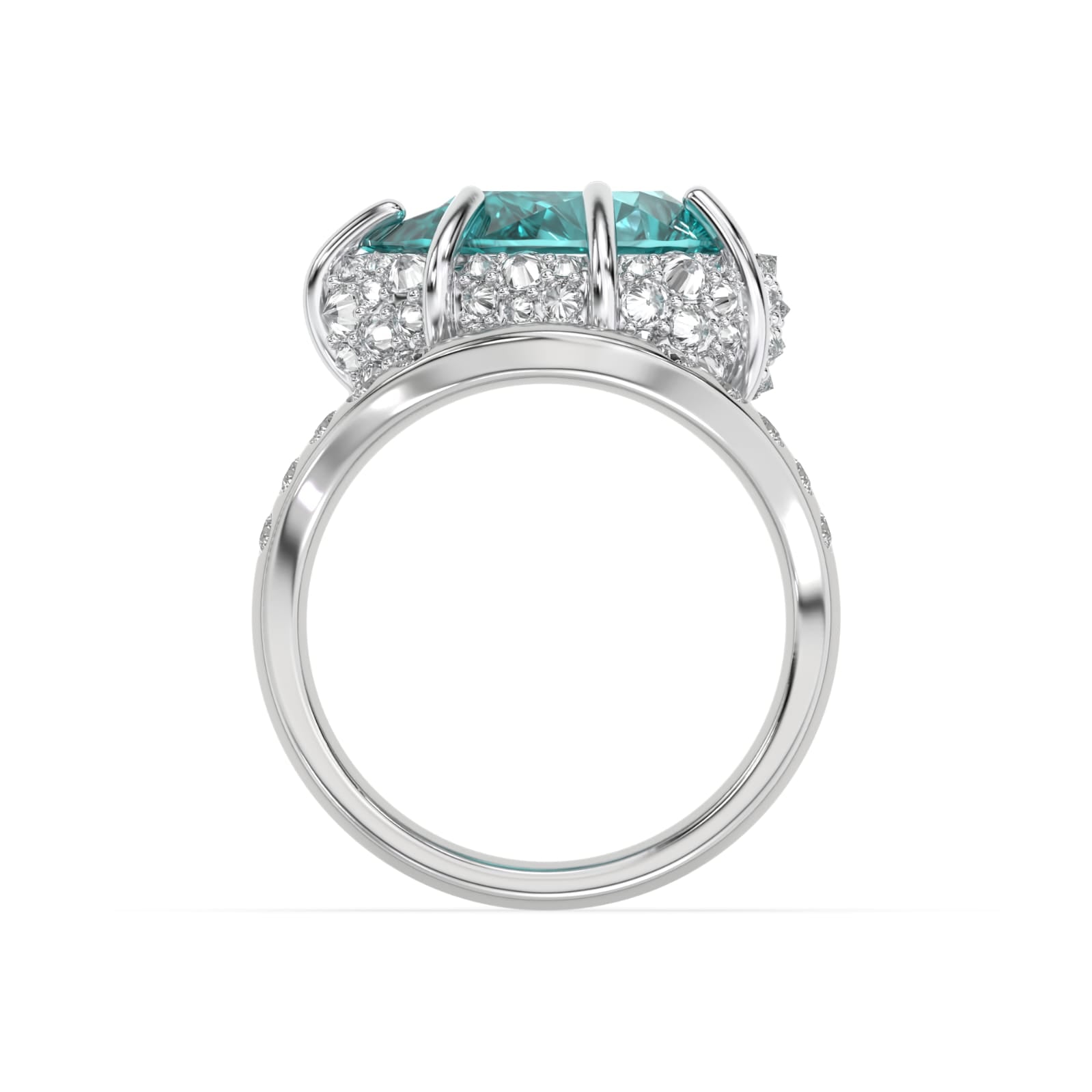 Reserve Setting Paraiba Blue Cocktail Ring