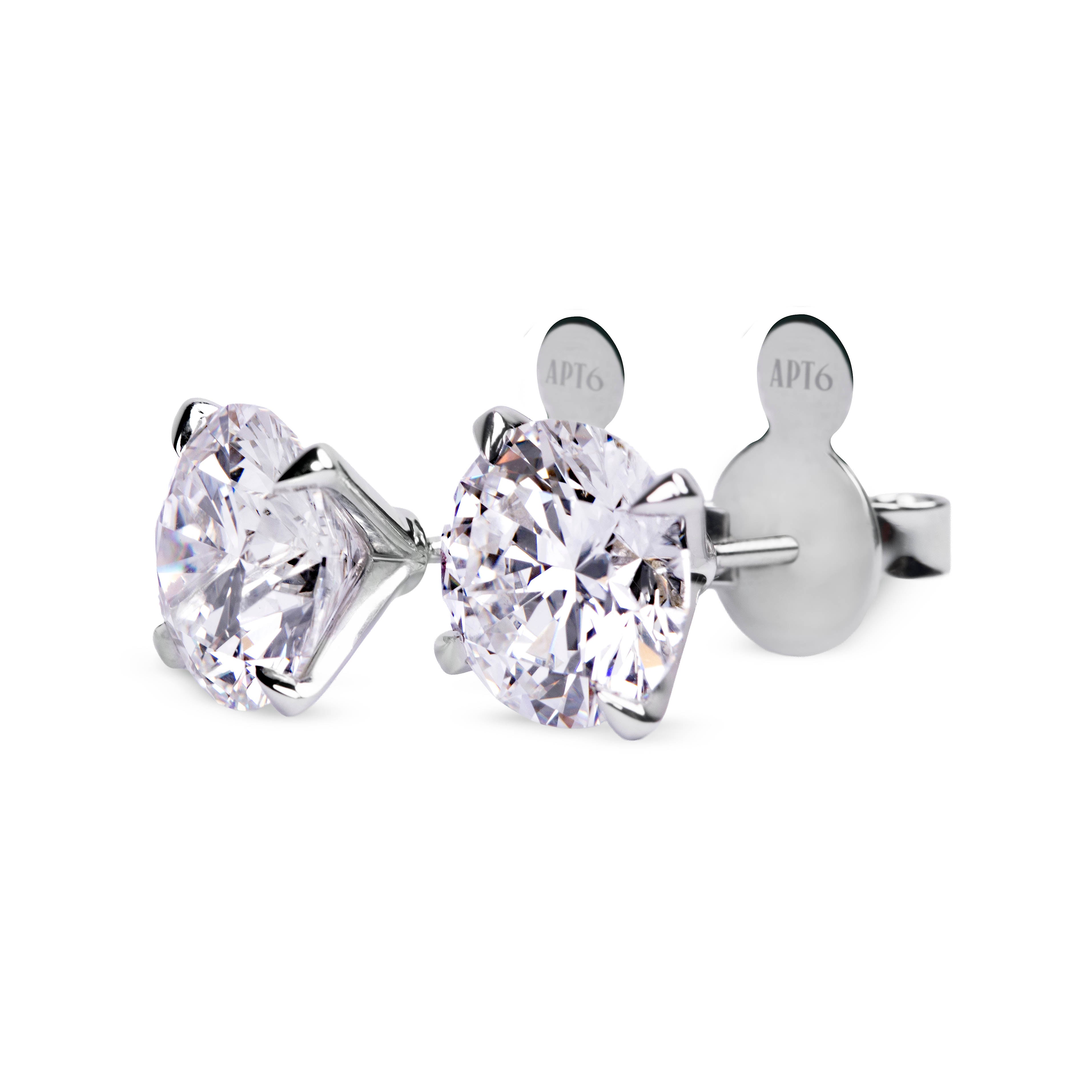 Earrings Immortal Single Studs White Gold
