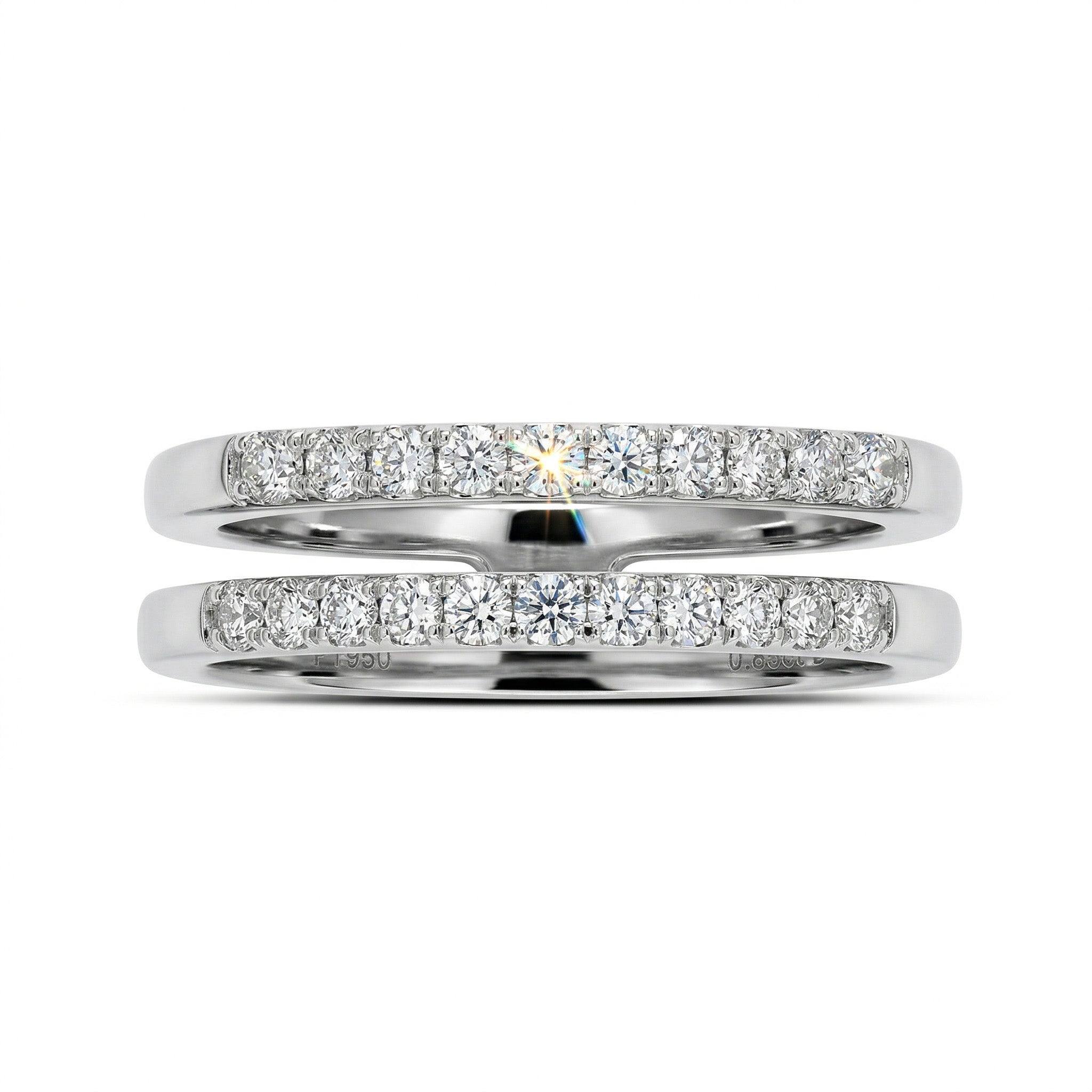 Ring Aligned White Gold