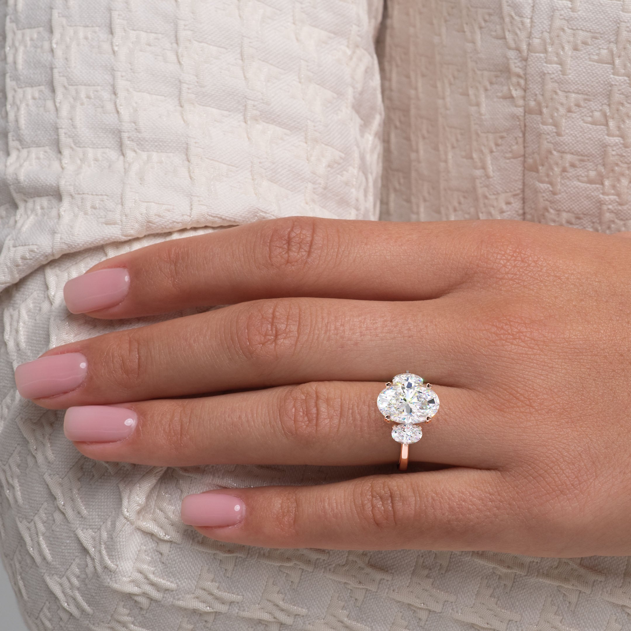 Doll Engagement Ring in Rose Gold